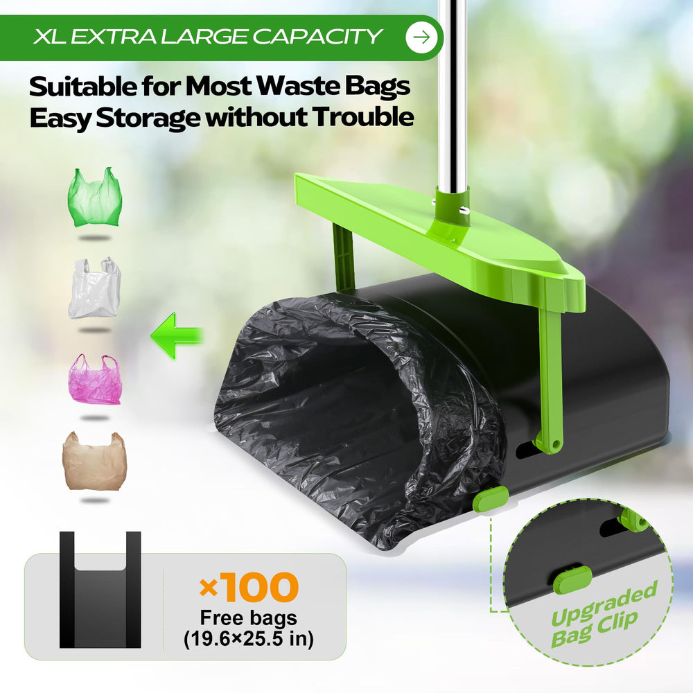 UPSKY 100 waste bags with clips prevent slipping during disposal