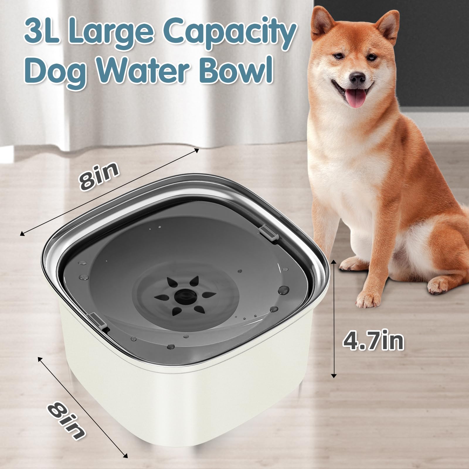 UPSKY 304 stainless steel dog bowl resists heat and corrosion for reliable use.