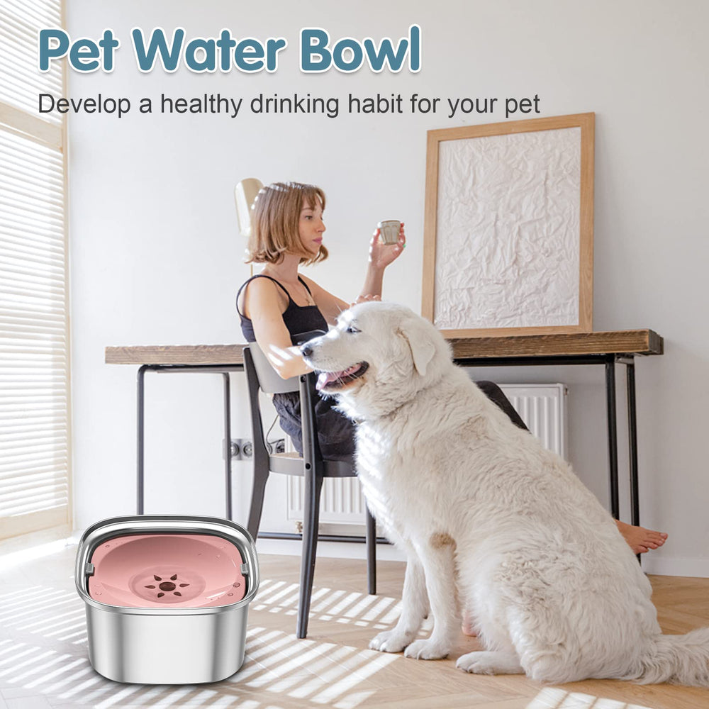 UPSKY 3L dog water bowl non-slip bottom stays in place.