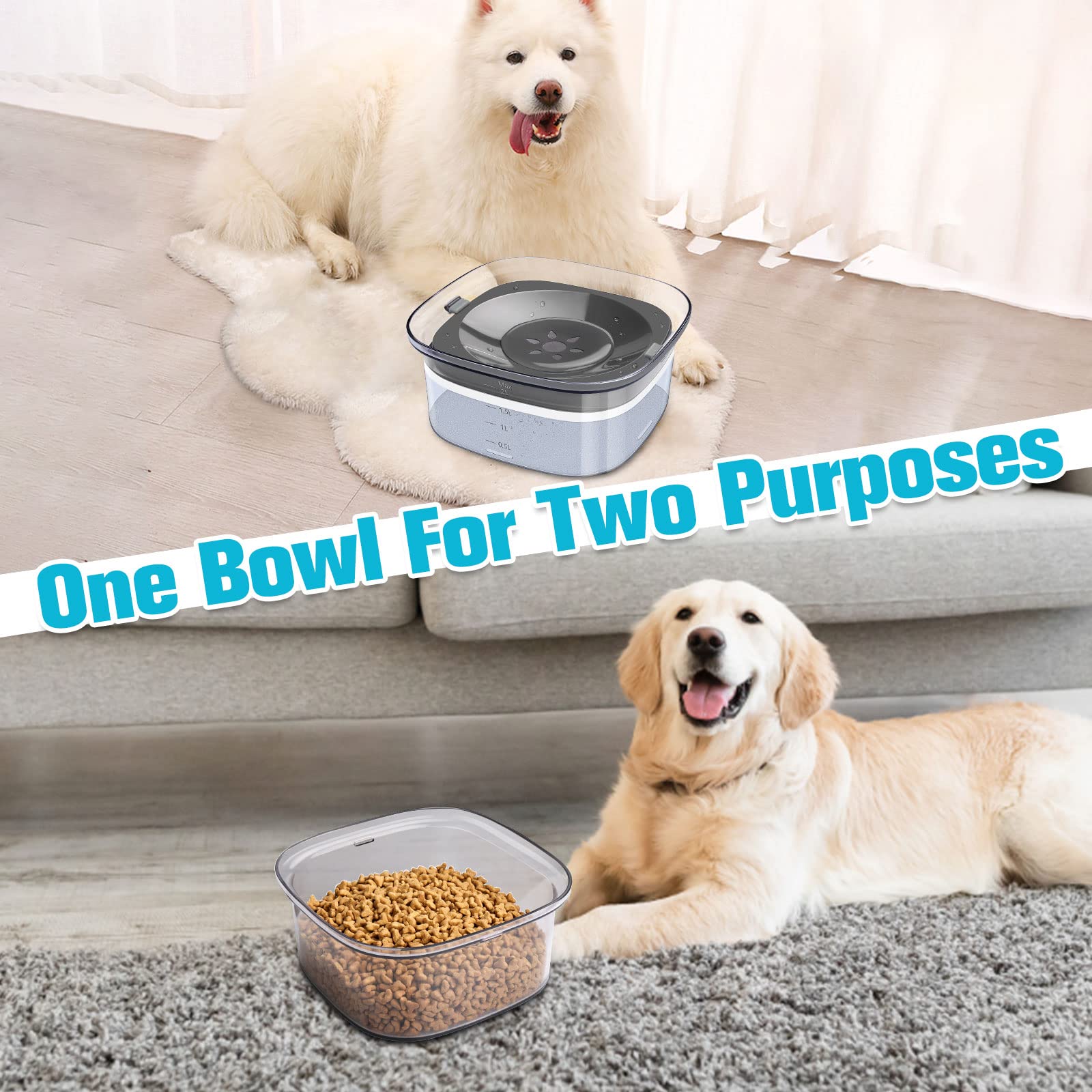 UPSKY cat and dog water dispenser fits mixed-pet homes