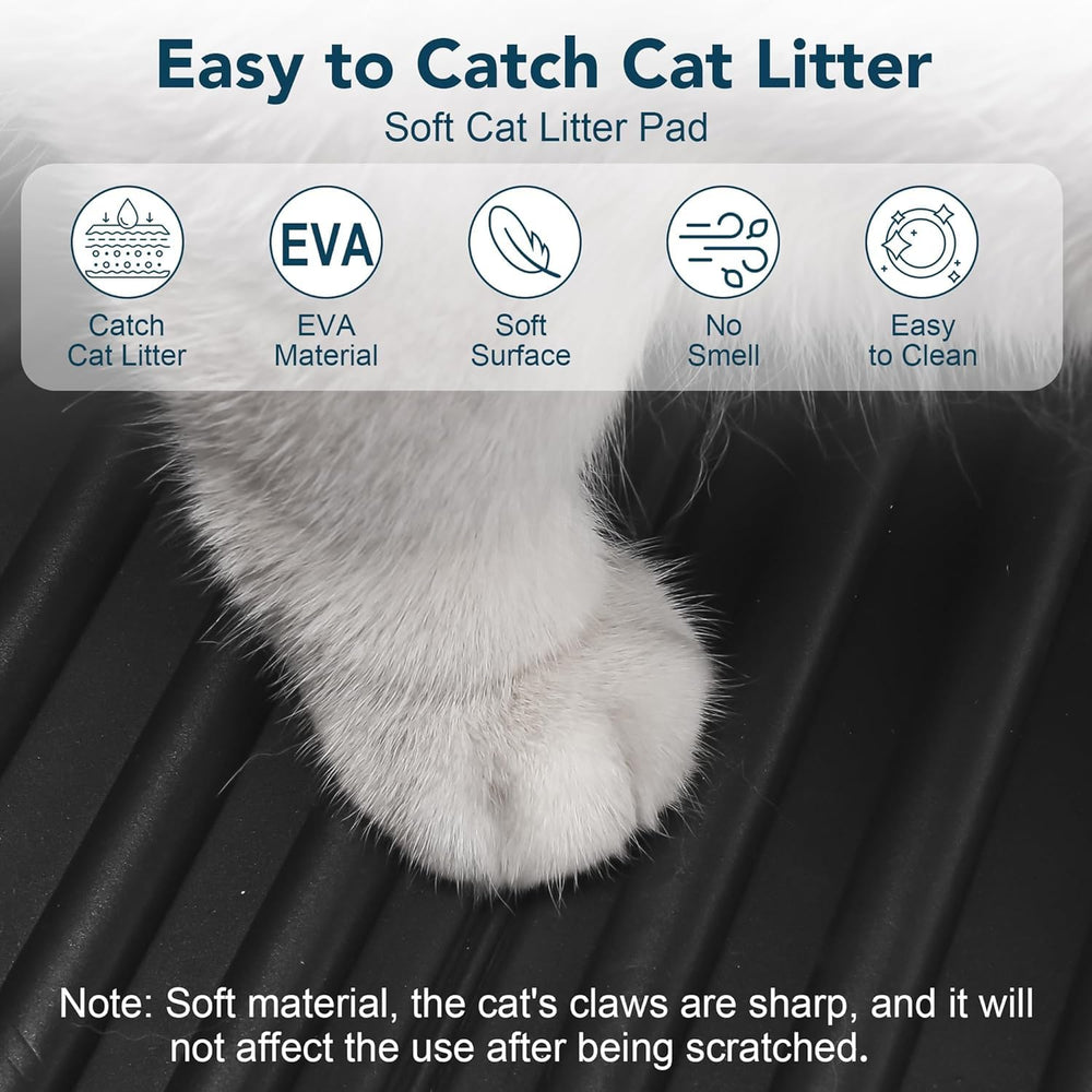 UPSKY cat litter mat soft-eva-material gentle on paws with durable performance.
