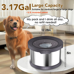 UPSKY no spill design reduces dog water mess and drips