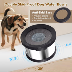 UPSKY double anti-slip base keeps the bowl stable during lively drinking.
