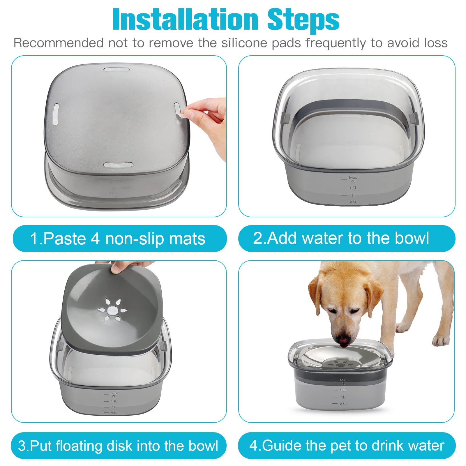 UPSKY easy clean floating disk is removable for quick cleaning.