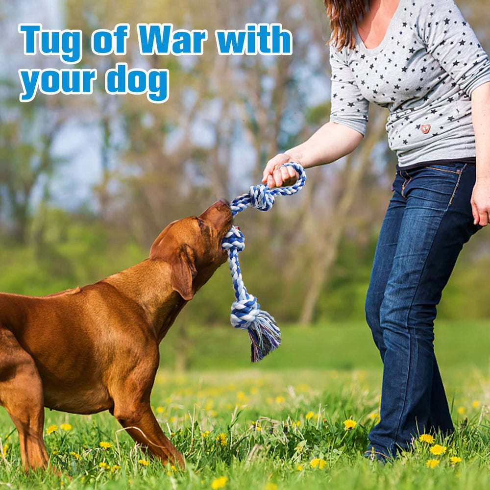 UPSKY heavy-duty-rope toy for aggressive chewers withstands strong bites and play.
