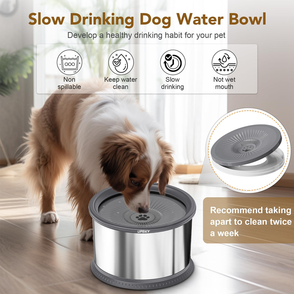 UPSKY heavy-duty-stainless-steel-dog-bowl resists odors and stands up to tough chewers.