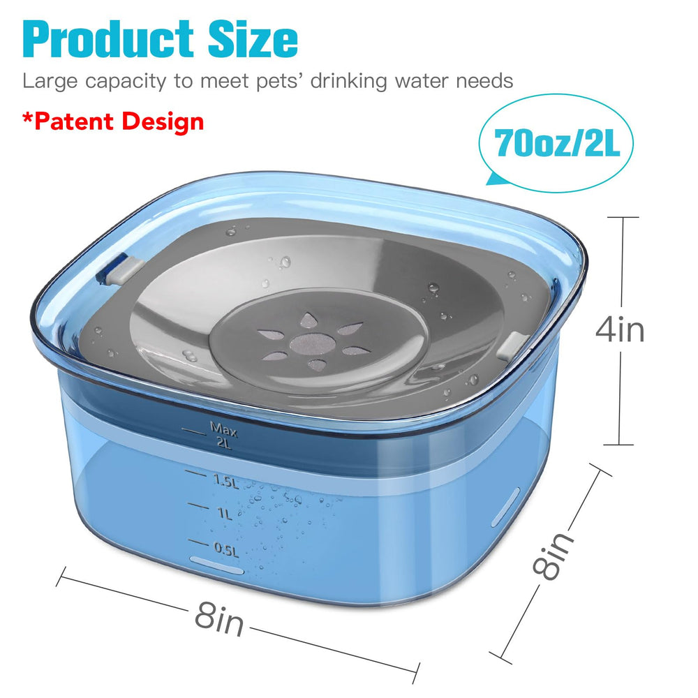 UPSKY large-capacity bowl detail highlights easy refills and less frequent replenishment.