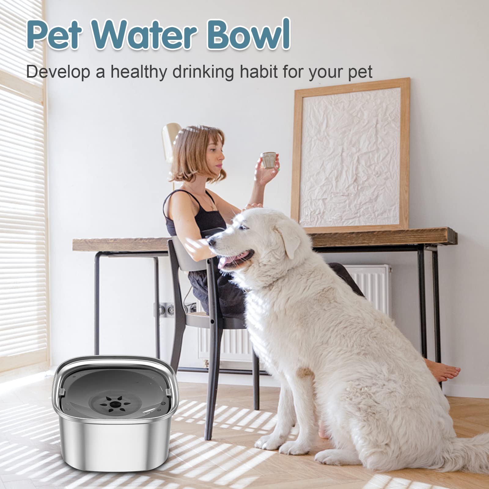 UPSKY large capacity pet water dispenser reduces refills on trips