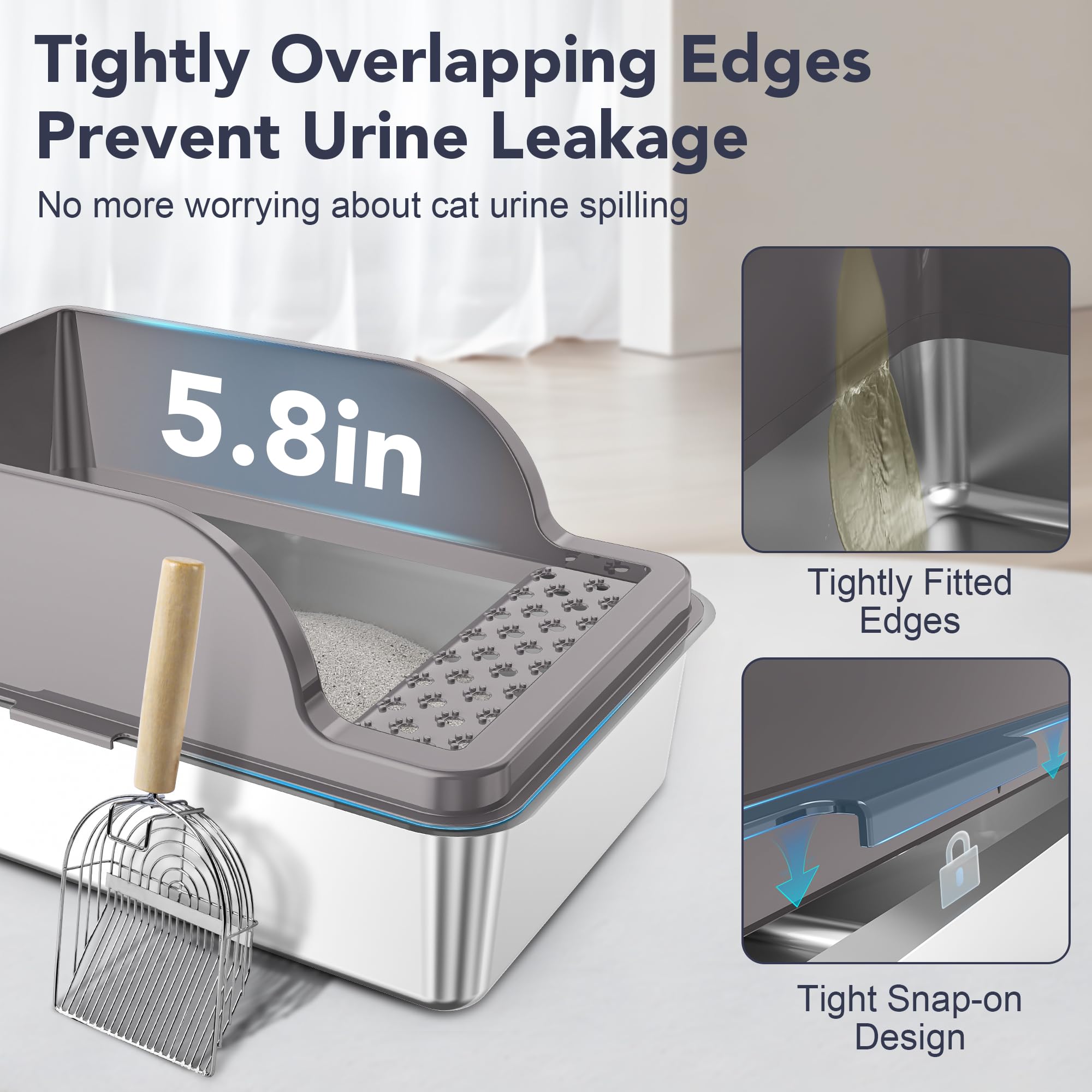 Upsky leak-proof stainless unit prevents leaks for cleaner living spaces.