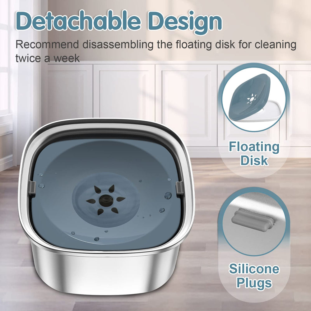 UPSKY slow water feeder disk helps control drinking speed and reduce mess.