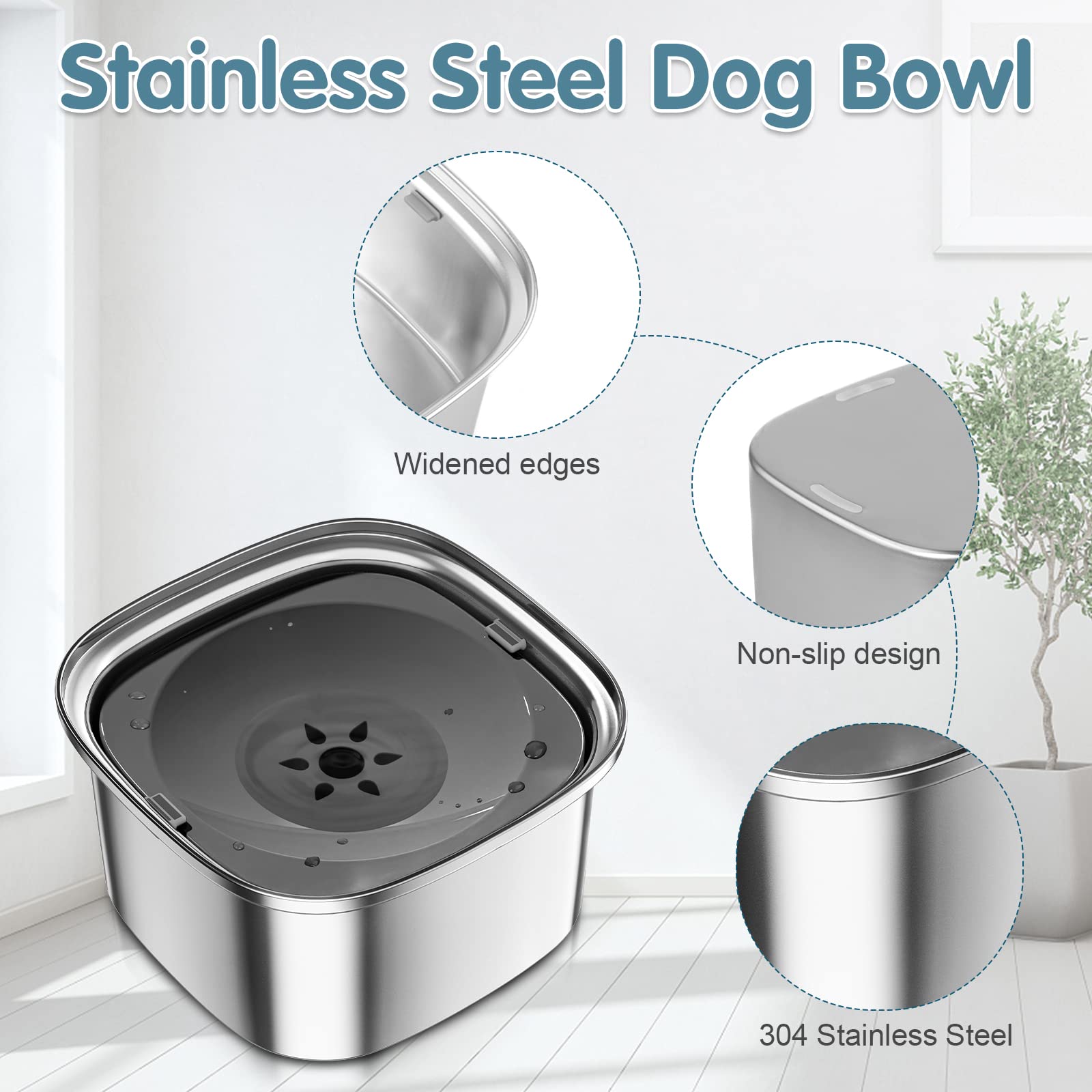 UPSKY slow-water-flow feeder promotes calmer drinking