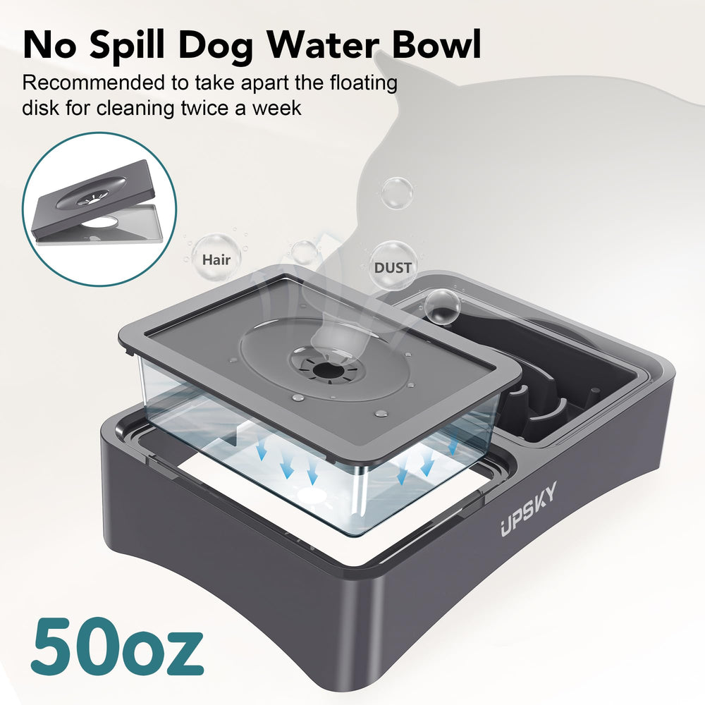 UPSKY stainless steel dog bowls stay corrosion-free and easy to clean