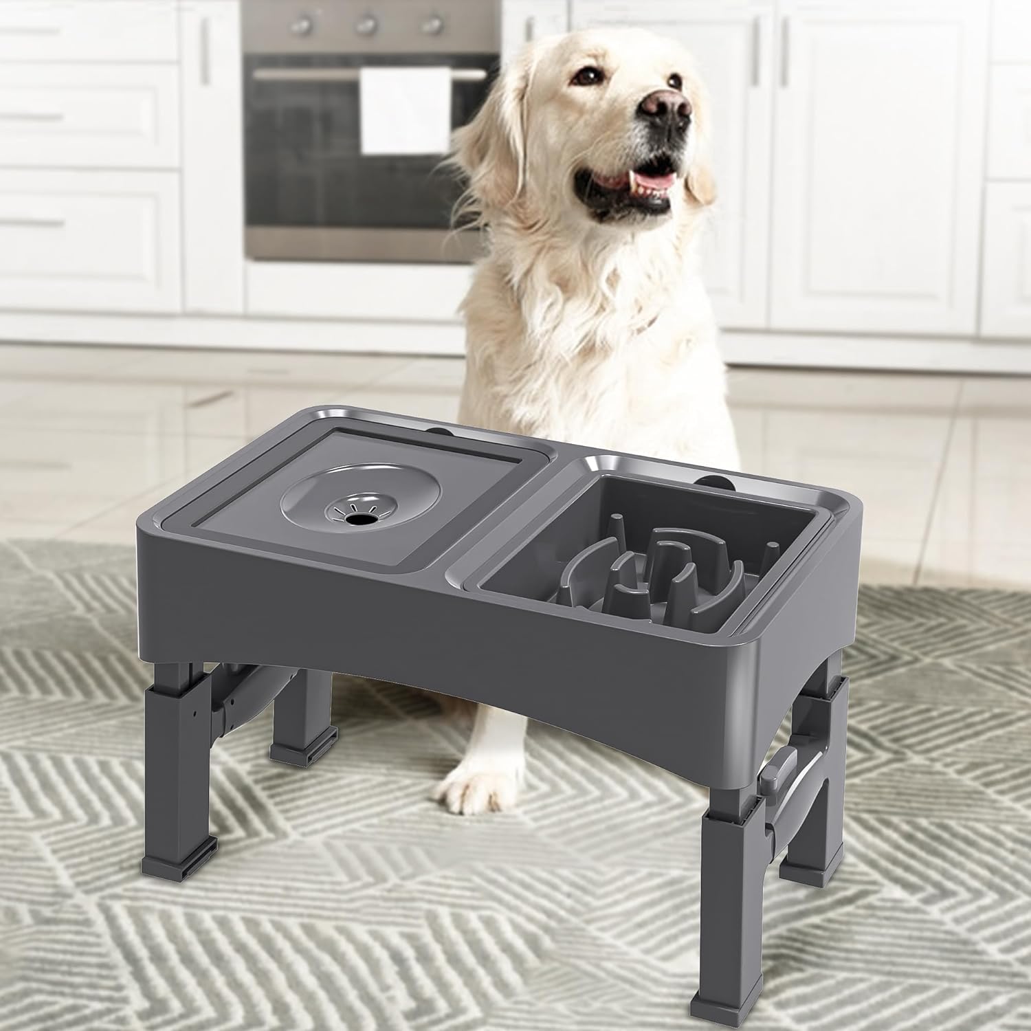 UpSky travel-friendly elevated bowl system for camping and trips.