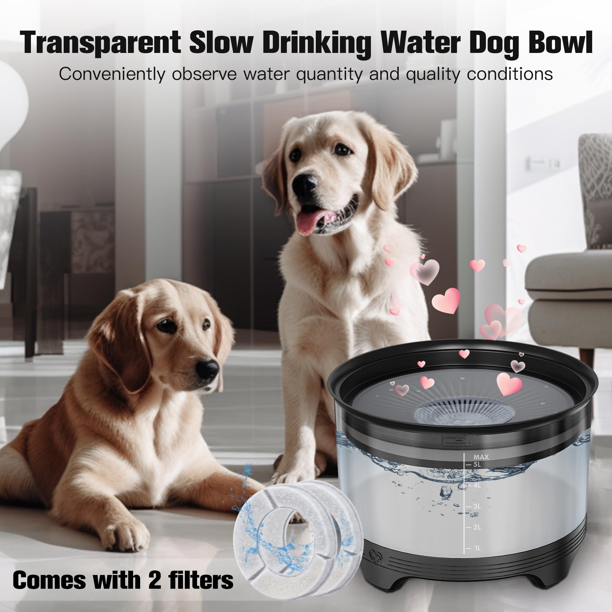UPSKY two-filter elements purify water with non-woven fabric, activated carbon, and ion exchange resin.