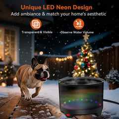 UPSKYPET neon LED and water level indicator help track water supply