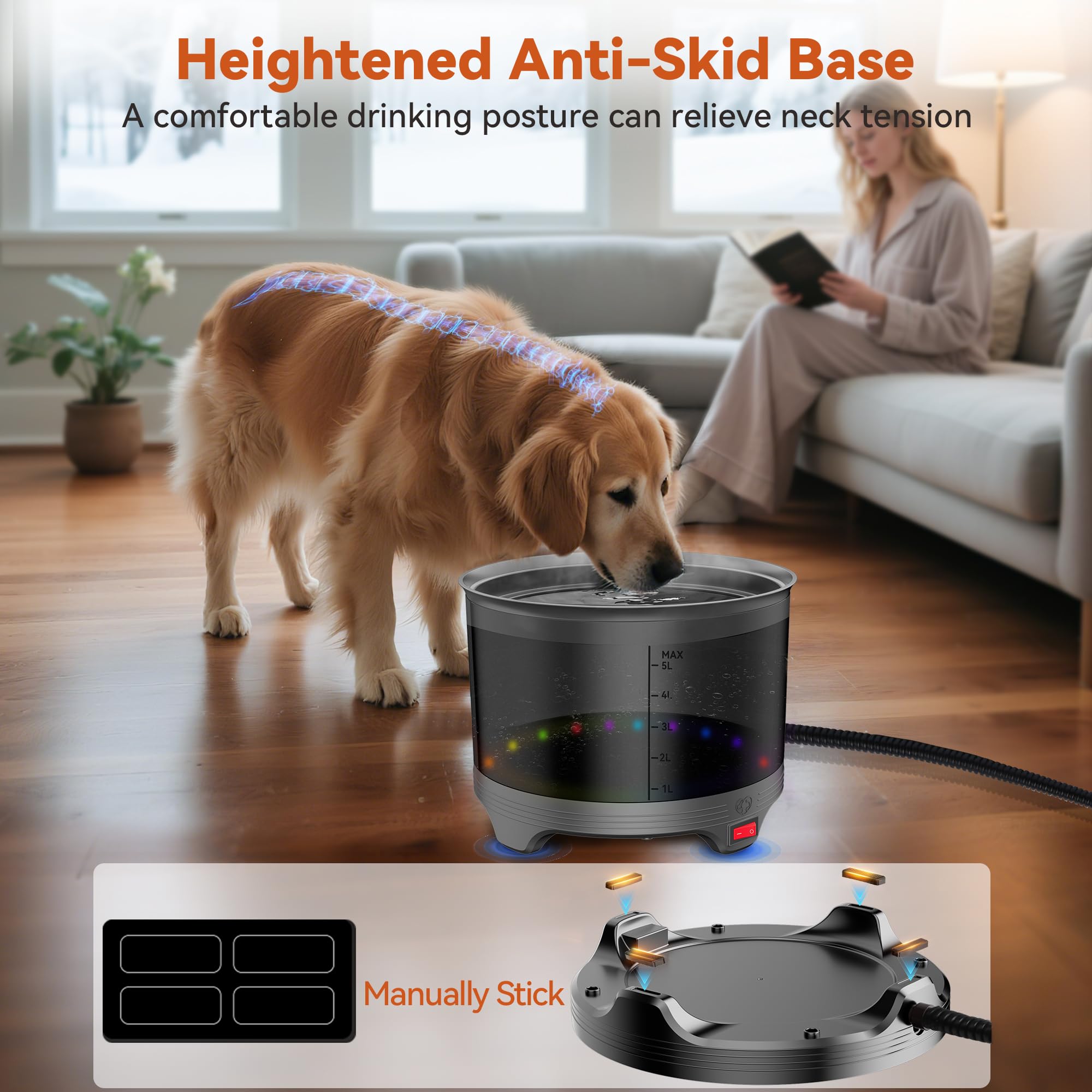 UPSKYPET outdoor-ready design supports winter setups in sheltered areas.