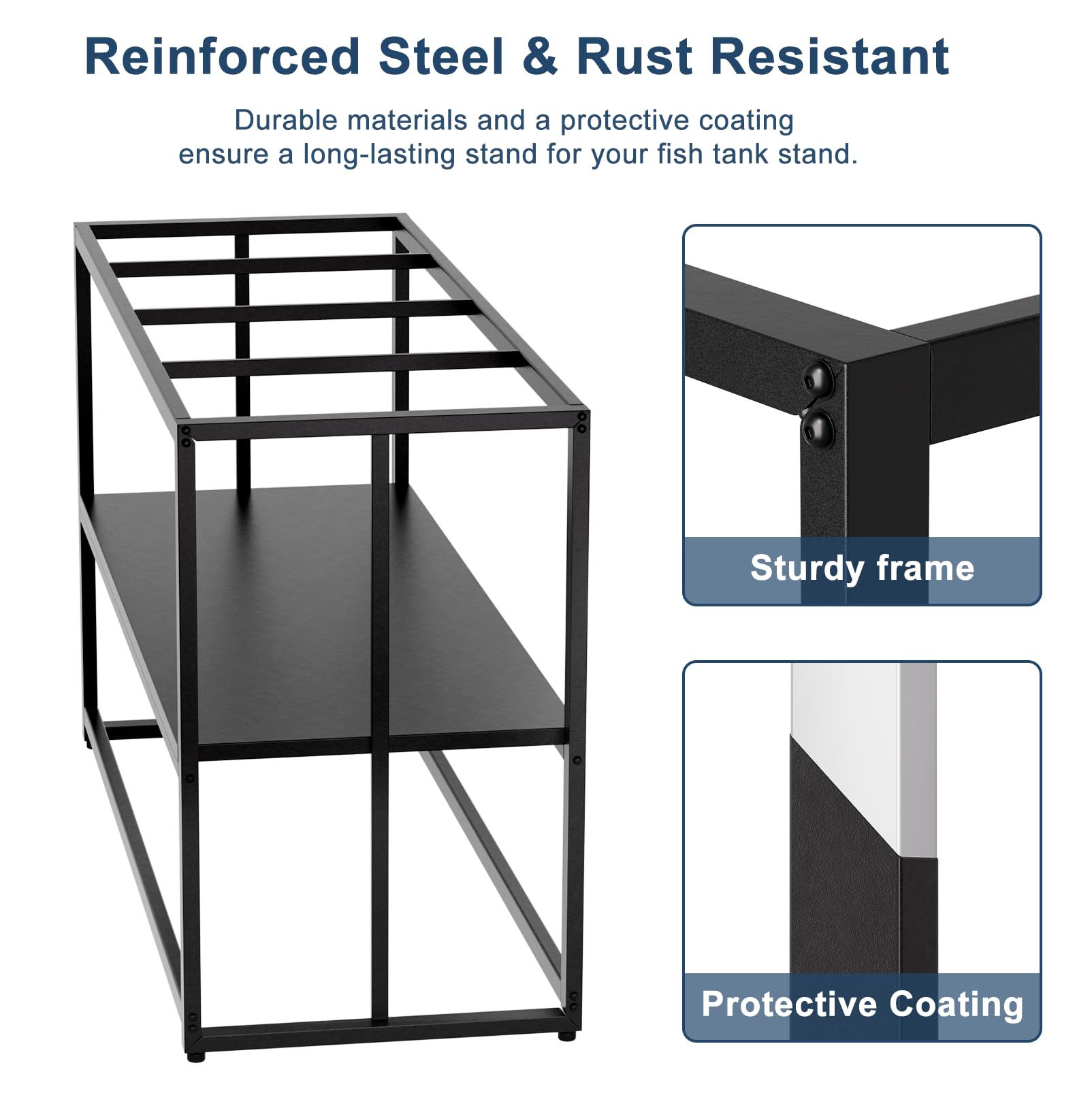 Urban Deco home or office aquarium stand suits modern spaces.