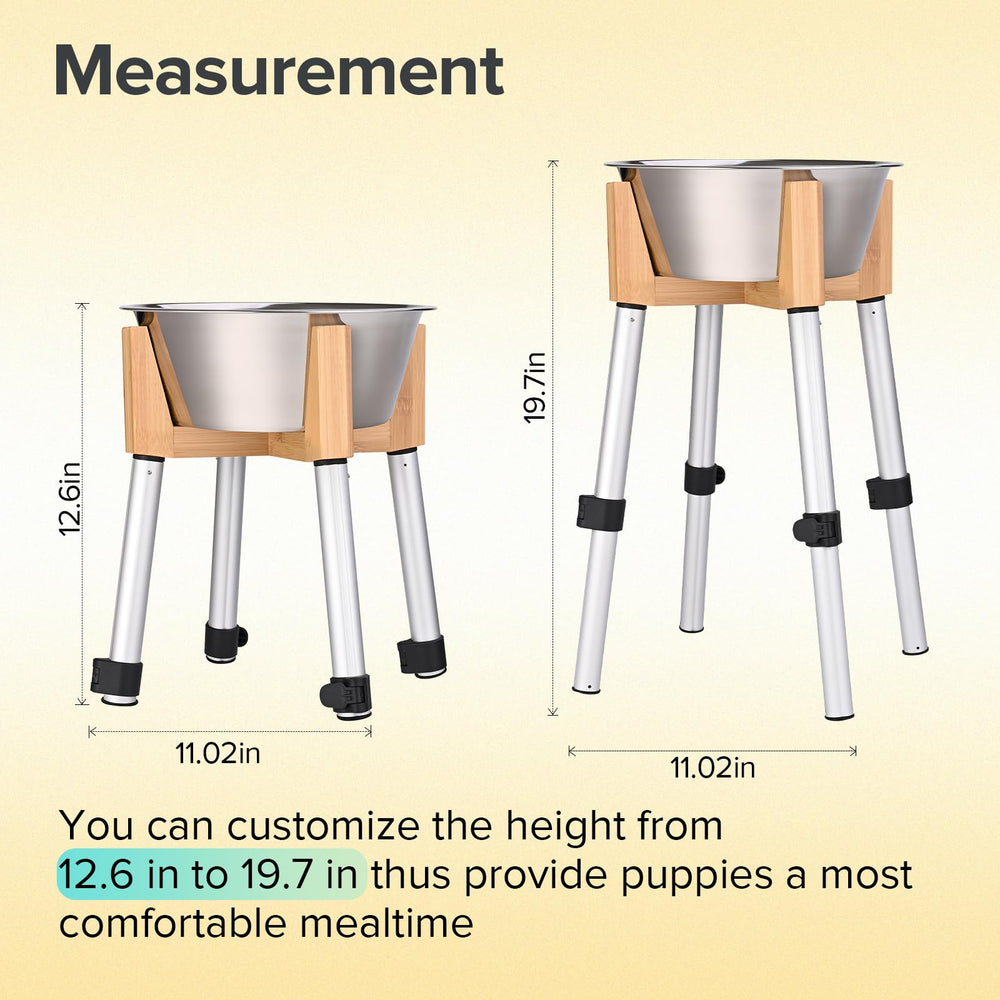 URBUDDIES large-dog feeder compatibility fits big breeds like Golden Retriever and Labrador.