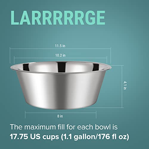 URBUDDIES XL bowl capacity 1.1 gallons for large dogs