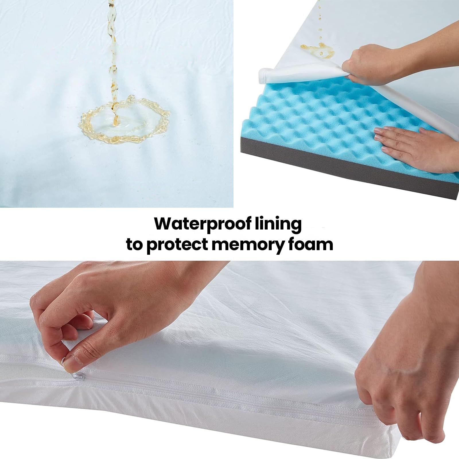 URGVANZ PET anti-slip bottom keeps the bed in place on floors.