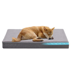 URGVANZ PET cooling dog bed top view with ample surface for large dogs.
