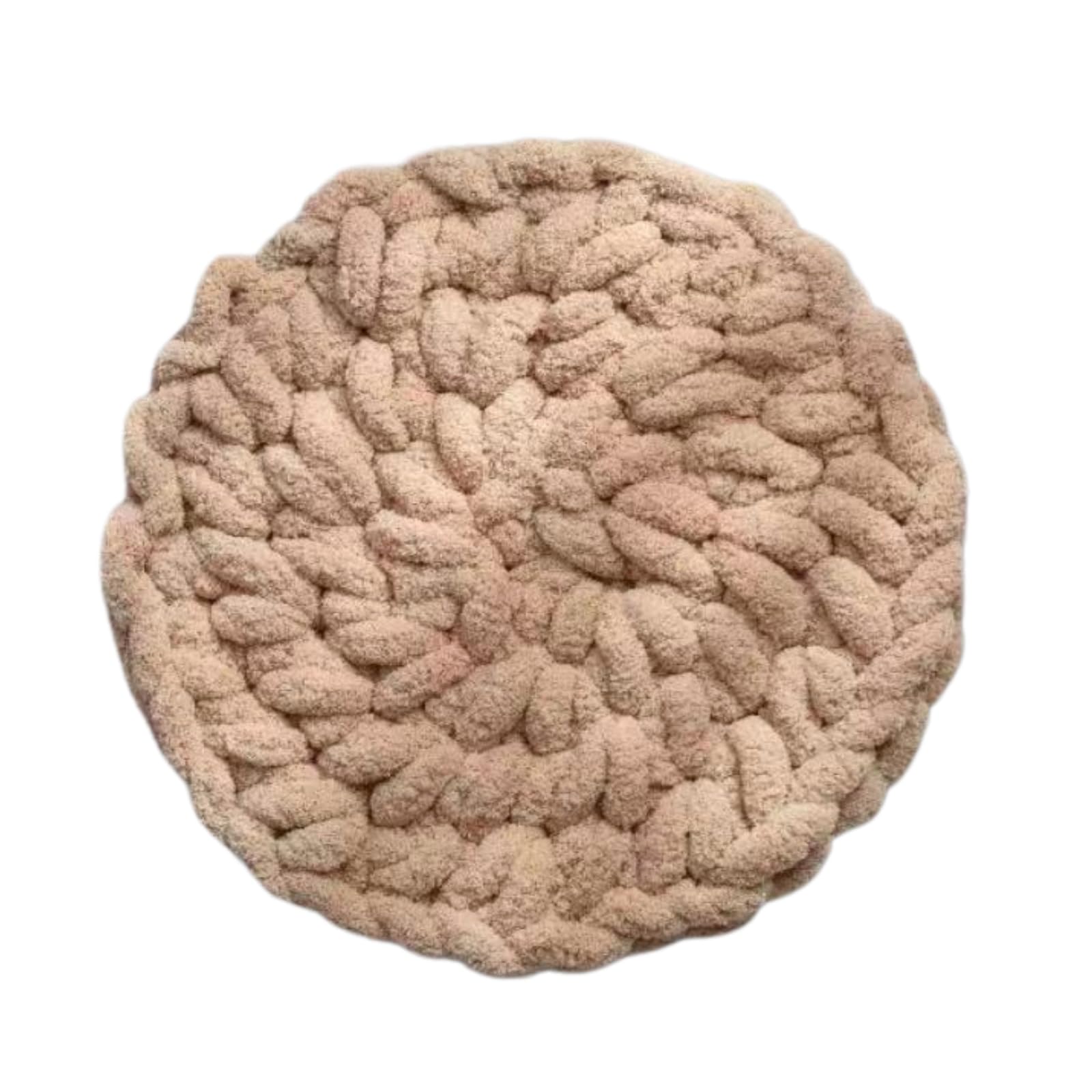 Urnat Cat Knitted Bed Mat oatmeal close-up weave for cozy naps.
