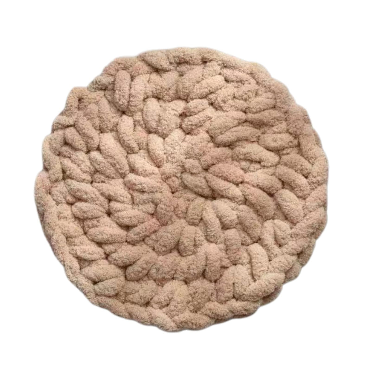 Urnat Cat Knitted Bed Mat oatmeal close-up weave for cozy naps.