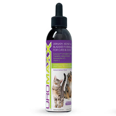 UroMAXX bottle front showcasing salmon-flavored urinary support supplement