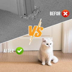 Uross carpet protector cut shapes option demonstrates easy trimming for custom fits.