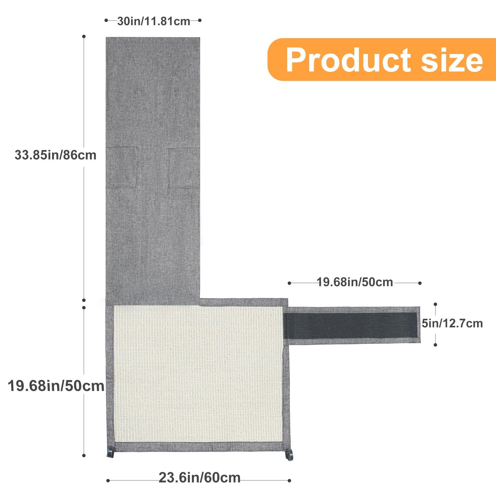 Uross protector size 19-7 by 23-6 inches covers sofa corners