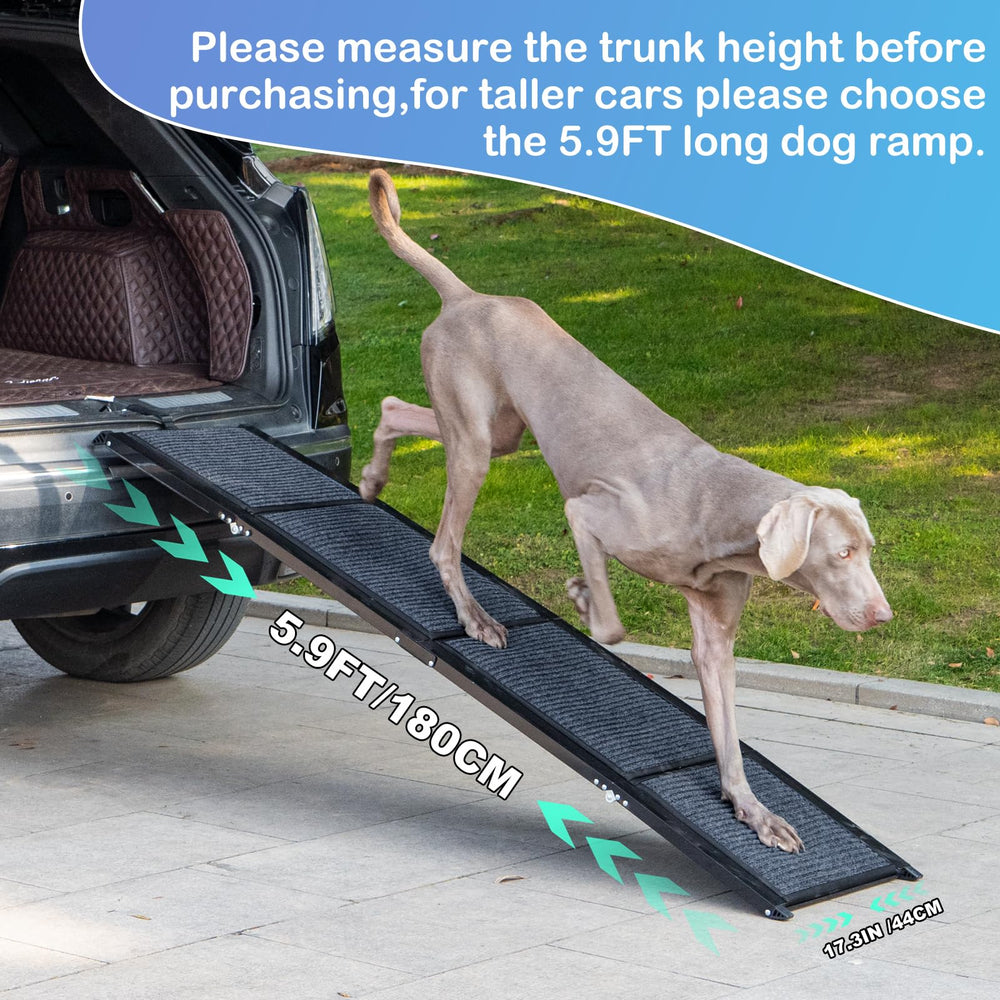 Uross dog ramp reinforced steel frame supports up to 250 pounds