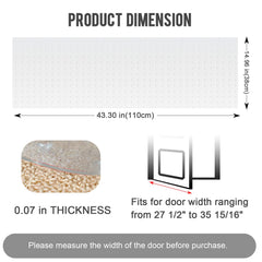 Uross durable PVC carpet protector provides scratch-stop protection against cat claws.