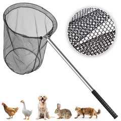 Uross Large Catch Net with extended handle for versatile pet capture indoors or outdoors
