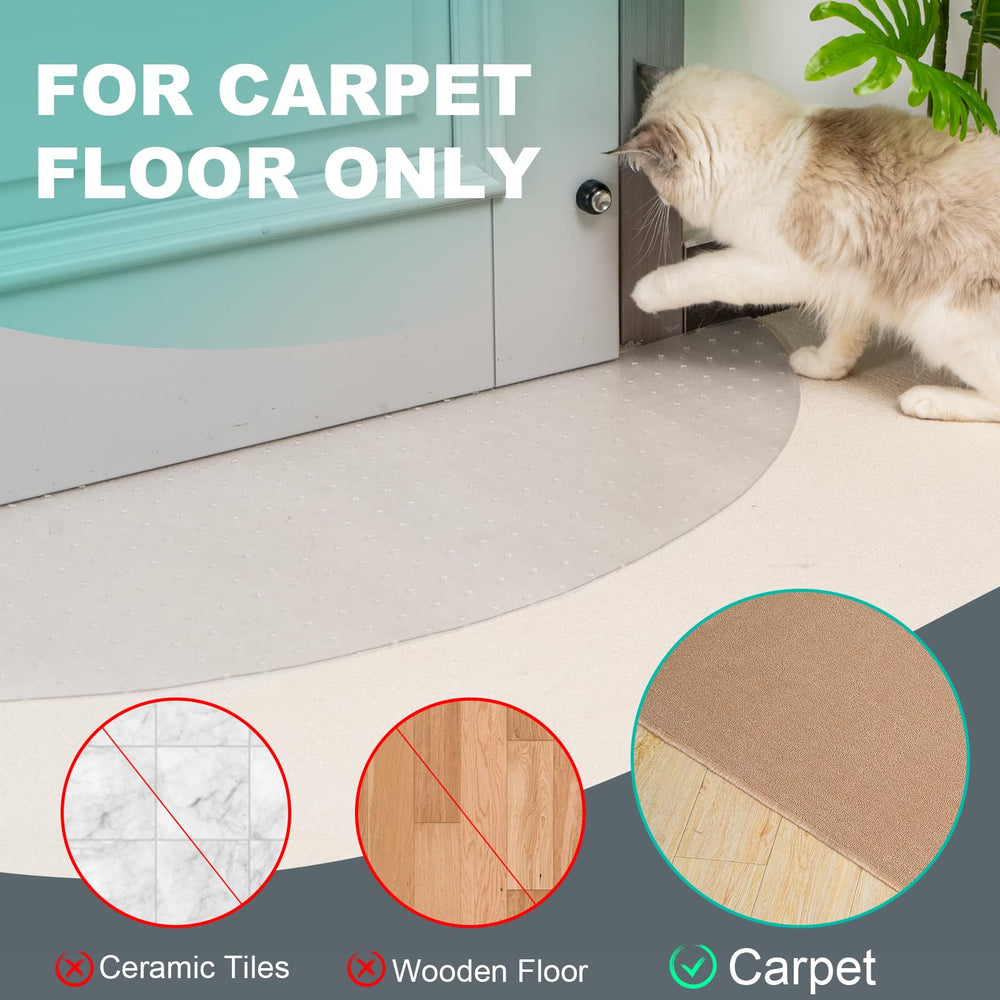 Uross textured plastic mat demonstrates easy-clean surface for busy entrances.