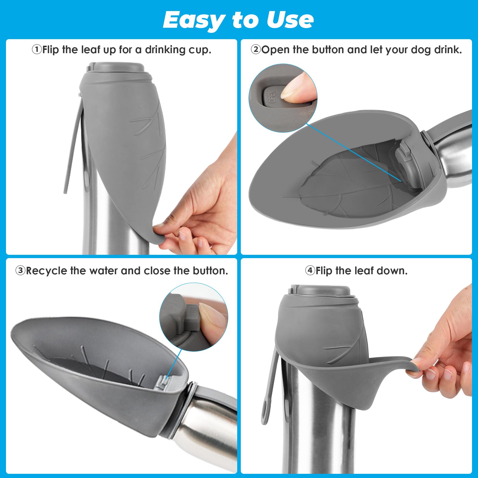 URPOWER 304 stainless steel body for durable hydration on the go