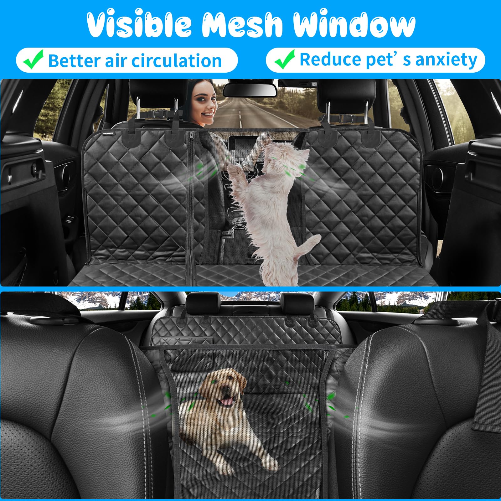 URPOWER 4-layer waterproof material shields your car from spills and scratches.