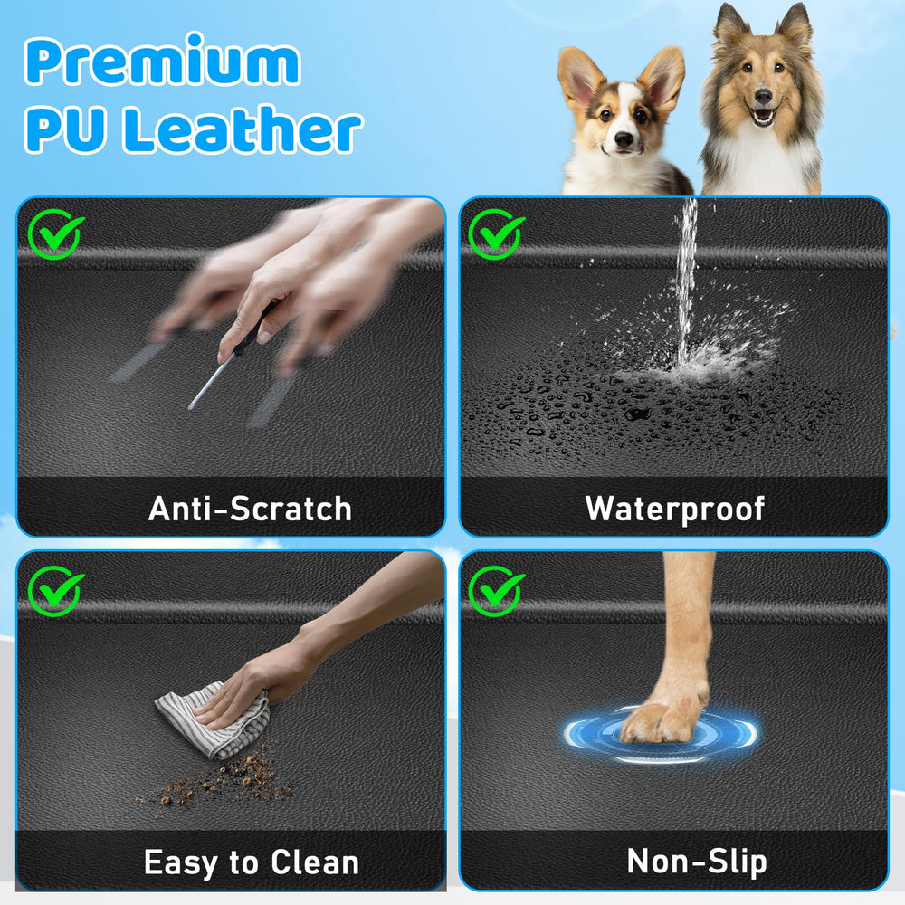 URPOWER anti-scratch PU leather protects back seats and doors from claws.