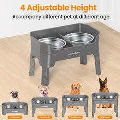 URPOWER anti-spill edge dog bowl keeps mess contained during meals.