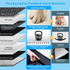 URPOWER back seat extender mesh window helps reduce anxiety by keeping dogs connected to you.