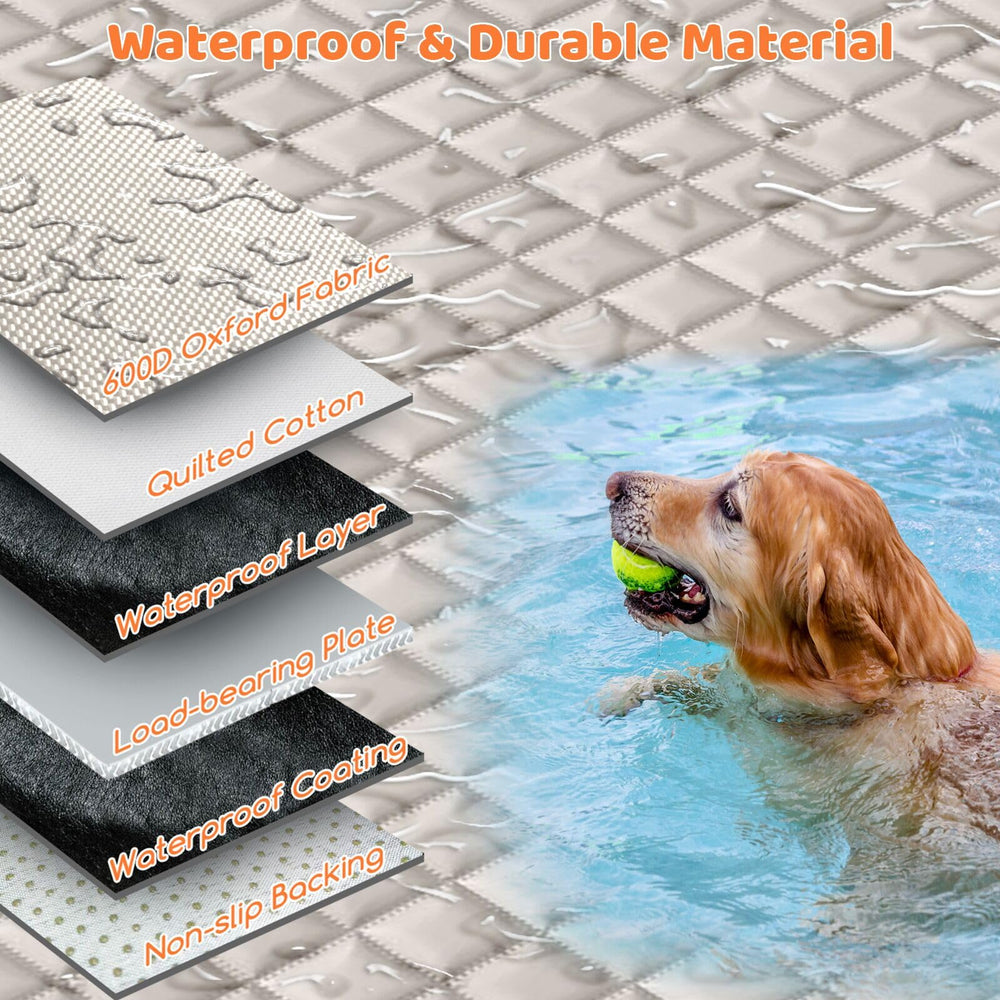 URPOWER backseat extender waterproof material for quick cleanup