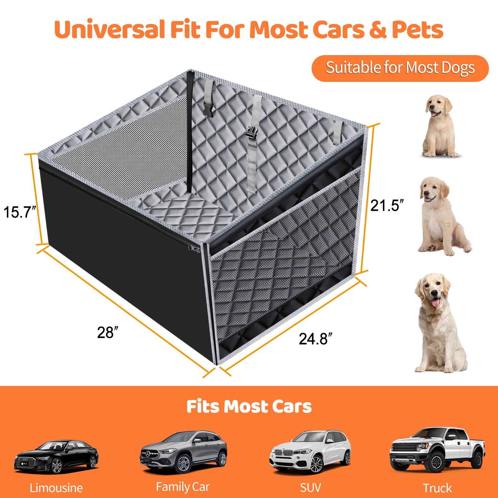 URPOWER built-in pocket stores toys and treats for quick access.