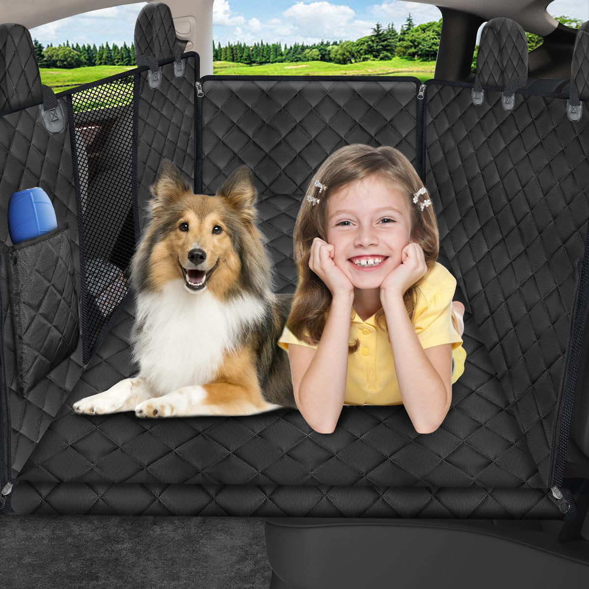 URPOWER dog back seat extender fits Tesla Model Y, adding roomy comfort for long rides.