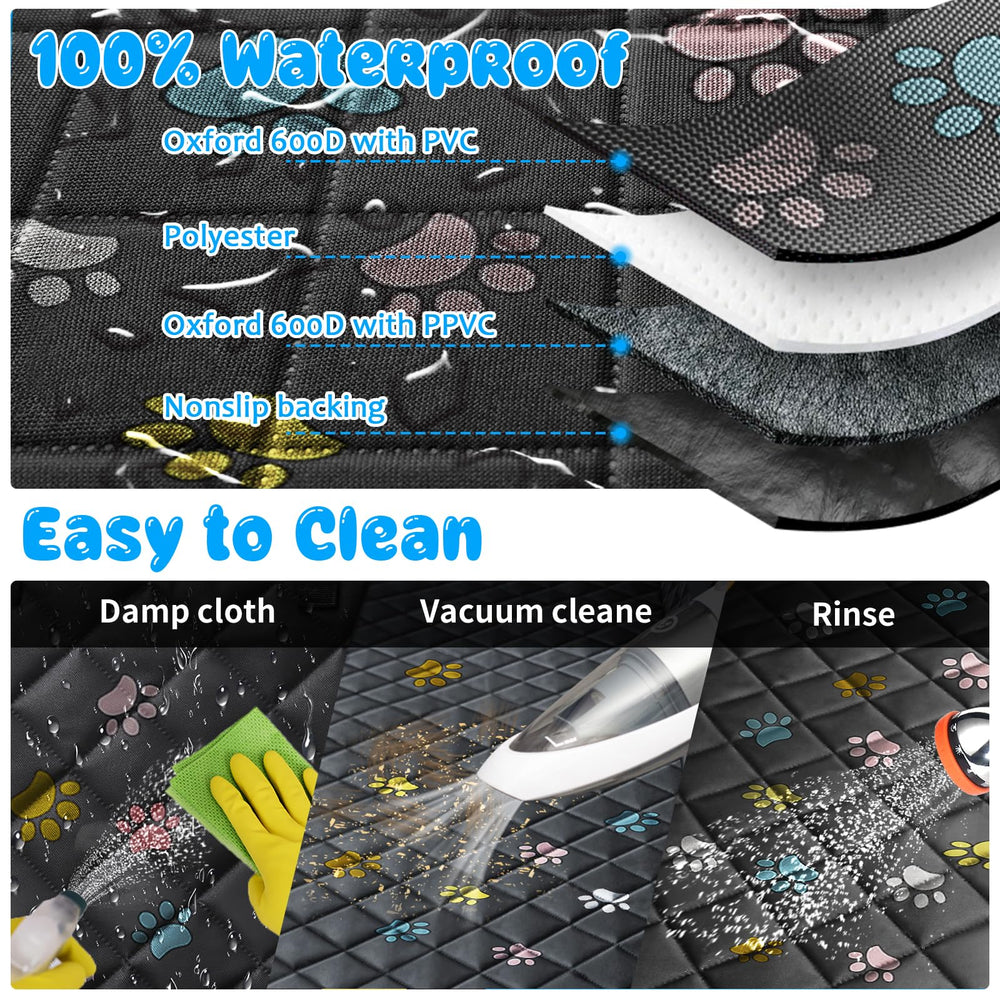 URPOWER dog car seat cover easy-clean design makes quick maintenance simple.