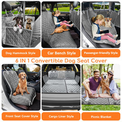 URPOWER dog car seat cover mesh window promotes airflow and reduces anxiety