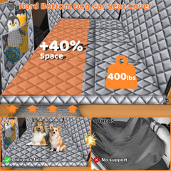 URPOWER dog hammock offers full coverage to protect seats from dirt and scratches.