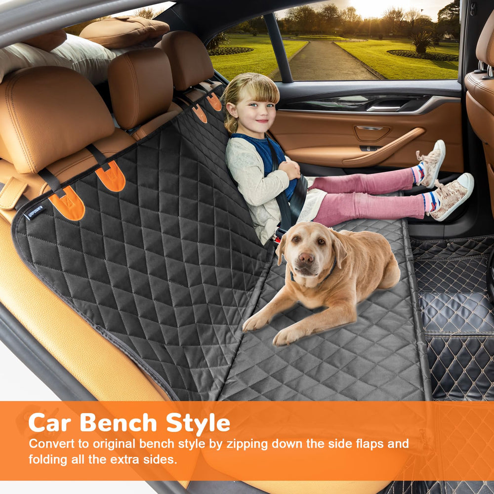 URPOWER dog seat cover demonstrates quick installation and easy cleaning process