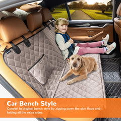 URPOWER dog seat cover XL fit for full-size trucks back seat protection
