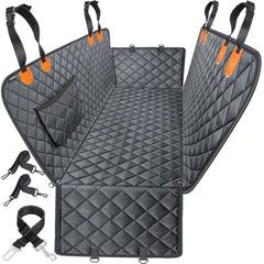URPOWER dog seat cover hammock with side flaps protecting backseat and doors on muddy trips