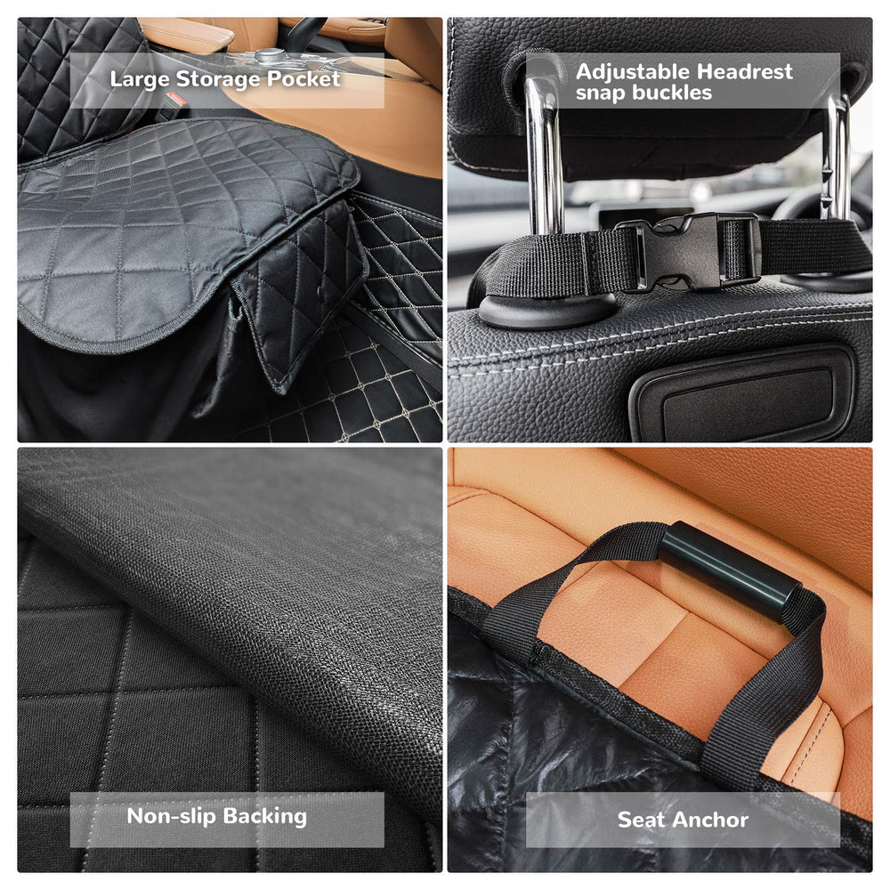 URPOWER non-slip backing and seat anchors prevent sliding for safer rides.