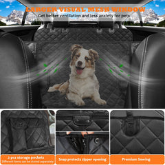 URPOWER non-slip backseat protector with anchors stays in place.